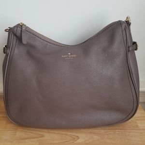 Kate Spade Grey Leather Shoulder Tote